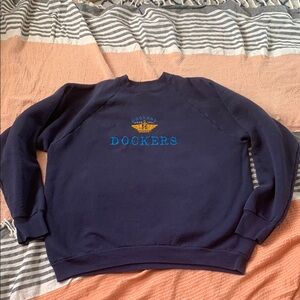 Vintage Dockers by Levi’s Embroidered Crest Crewneck Sweatshirt Size XL